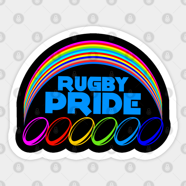 Rugby Rugby Pride LGBT Design - Lgbt Rugby Pride - Sticker | TeePublic